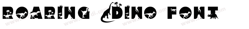 Roaring Dino Font字体转换